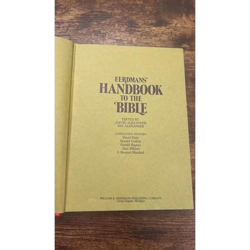 Eerdmans Handbook to the Bible 1973 First Edition Hardcover David Pat Alexander